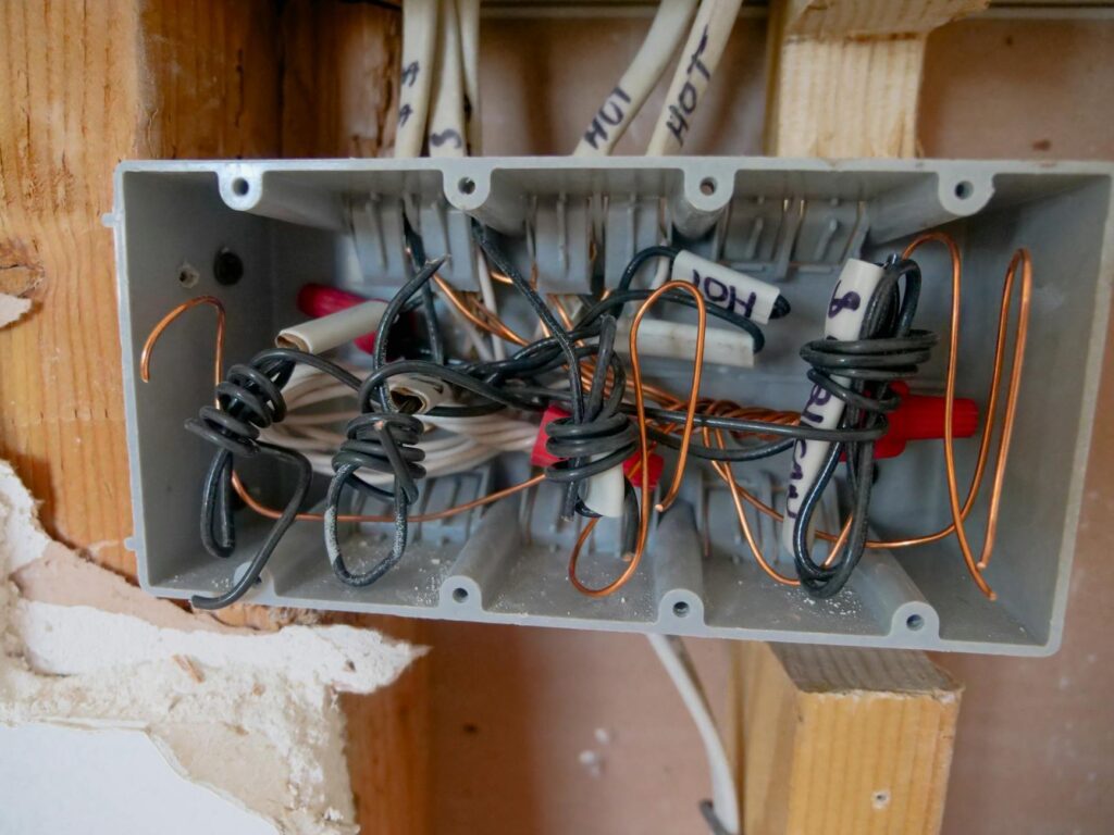 close up photo of opened switchboard