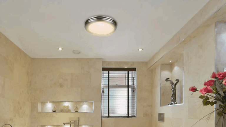 Modern Bathroom Exhaust Fan with Light in Ghana – Smart Ventilation for Modern Spaces