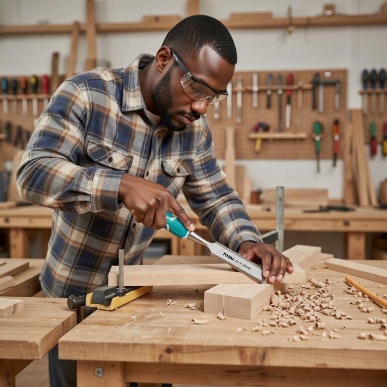 3 Piece TOTAL Wood Chisel Set THT41K0302 – Professional Wood Chisel Set in Ghana