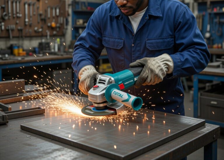 TOTAL Industrial Angle Grinder – Heavy-Duty Power and Precision for Professional Cutting and Grinding in Ghana