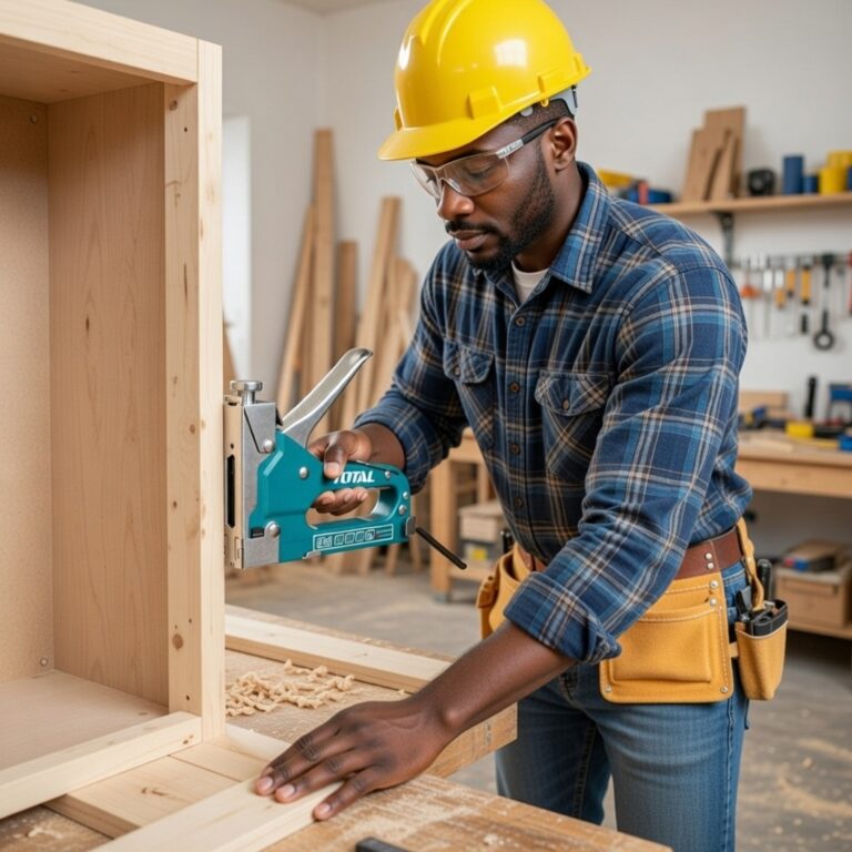 Total Staple Gun – Heavy-Duty Stapling Tool for Upholstery, Carpentry, and DIY Repairs in Ghana