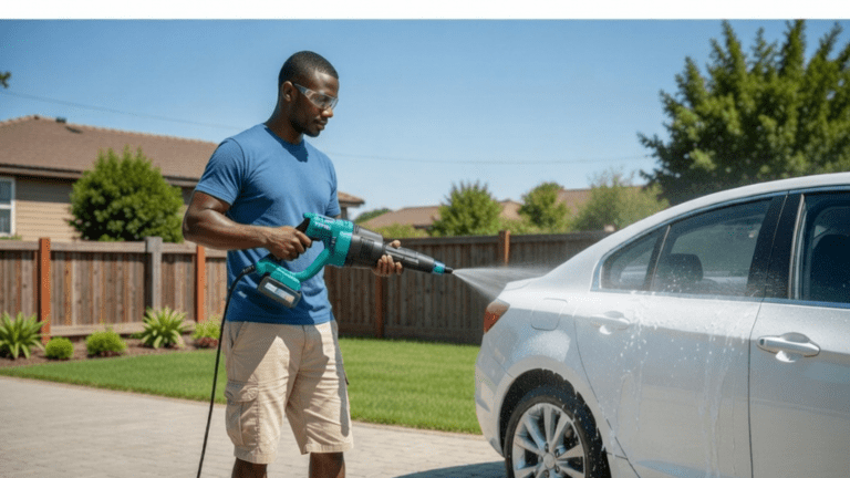 Total Cordless Pressure Washer TPWLI20084 – Portable High Pressure Washer Machine for Professional Cleaning in Ghana