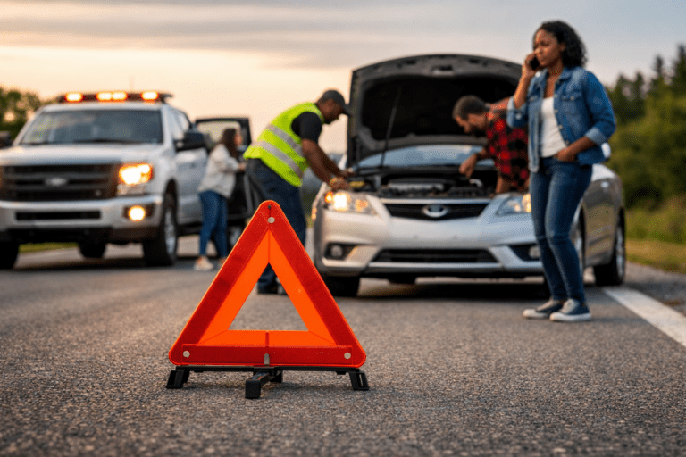 WADFOW 43×43×43cm Warning Triangle WYJ3A43 – High-Visibility Roadside Safety Triangle in Ghana