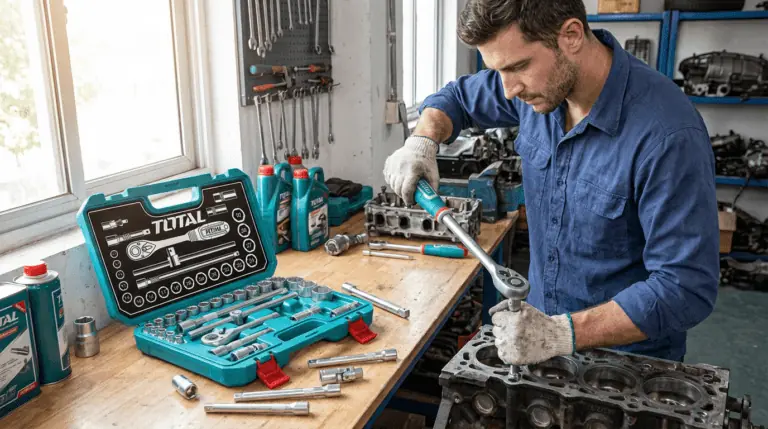 44PCS 1/4” + 1/2” Total Socket Set (THT421441) – Professional, Durable & Multipurpose | CETECH Ghana