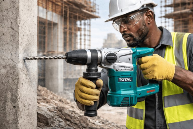 800W TOTAL Rotary Hammer – Industrial Hardware Tool for Professional Drilling and Demolition in Ghana