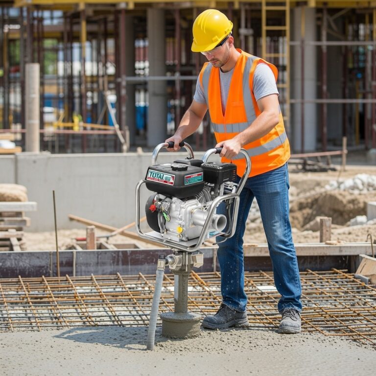 21.5kg TOTAL Gasoline Concrete Vibrator – Heavy-Duty Engine Drive Unit for Professional Concrete Compaction in Ghana