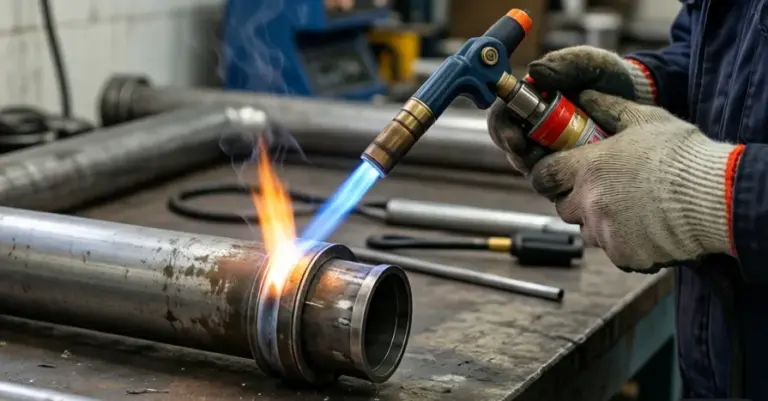 3Pcs DINGQI Flamethrower Heating Torch Set – Delivers Controlled Flames for Metalwork and Household Repairs