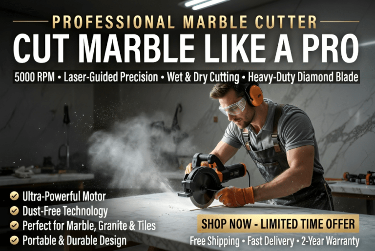 1400W Total Marble Cutter (TS3141102) – Cuts Through Marble and Granite Smoothly On Site