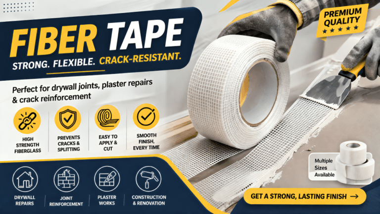 45 x 48mm HIGHPOWER Fiber Tape – Tough, Reliable Bonding Solution for Heavy-Duty Packing and Reinforcement
