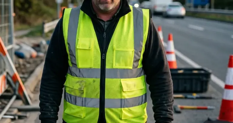 3XL Reflective Safety Reflective Vest – Stay Visible and Safe Outdoor on Construction Sites