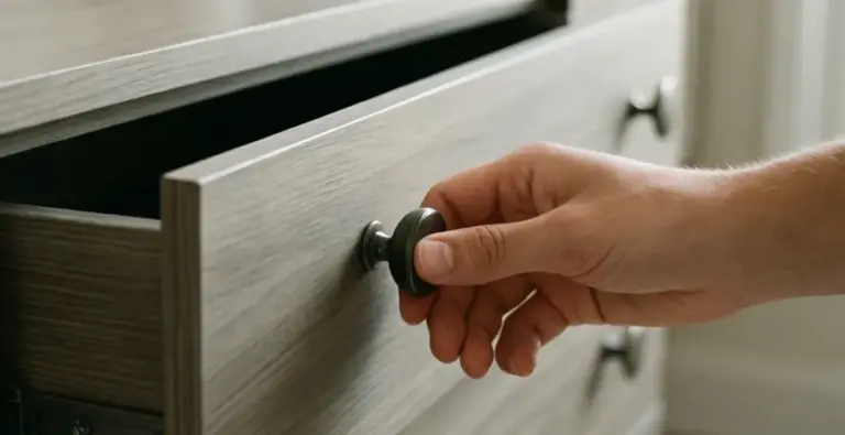 Drawer Handle (Round Knob) – Versatile Wooden and Metal Knob for Dressers and Kitchen Drawers