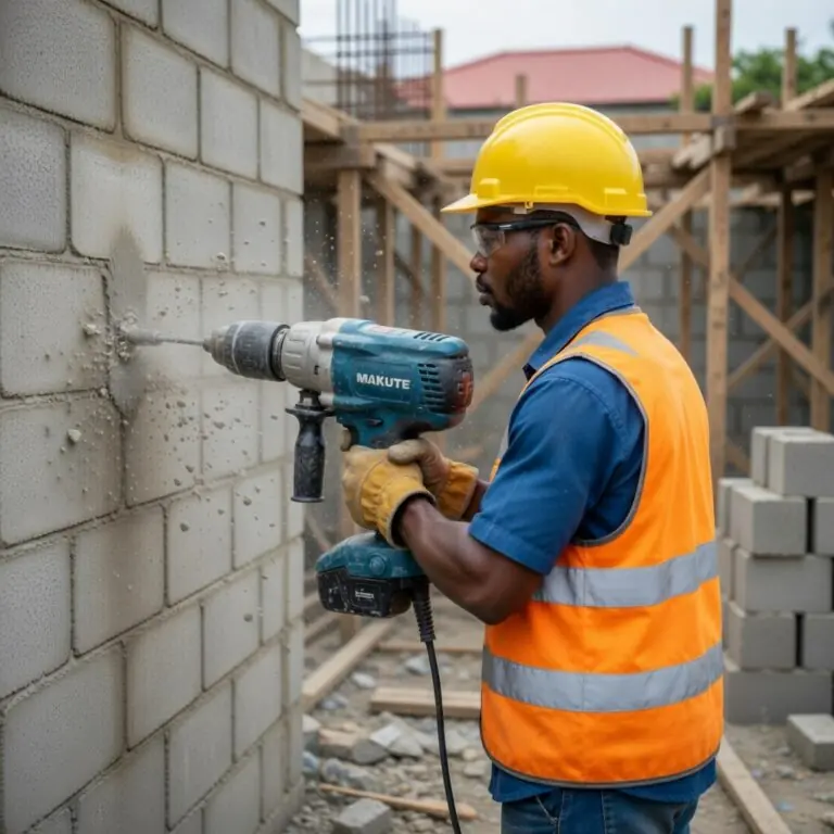 MAKUTE Hammer Drill – Powerful Concrete and Masonry Drilling Tool for Construction and Heavy-Duty Work in Ghana