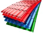 4" * 8" Colored Galvanized Coated Roofing Sheet