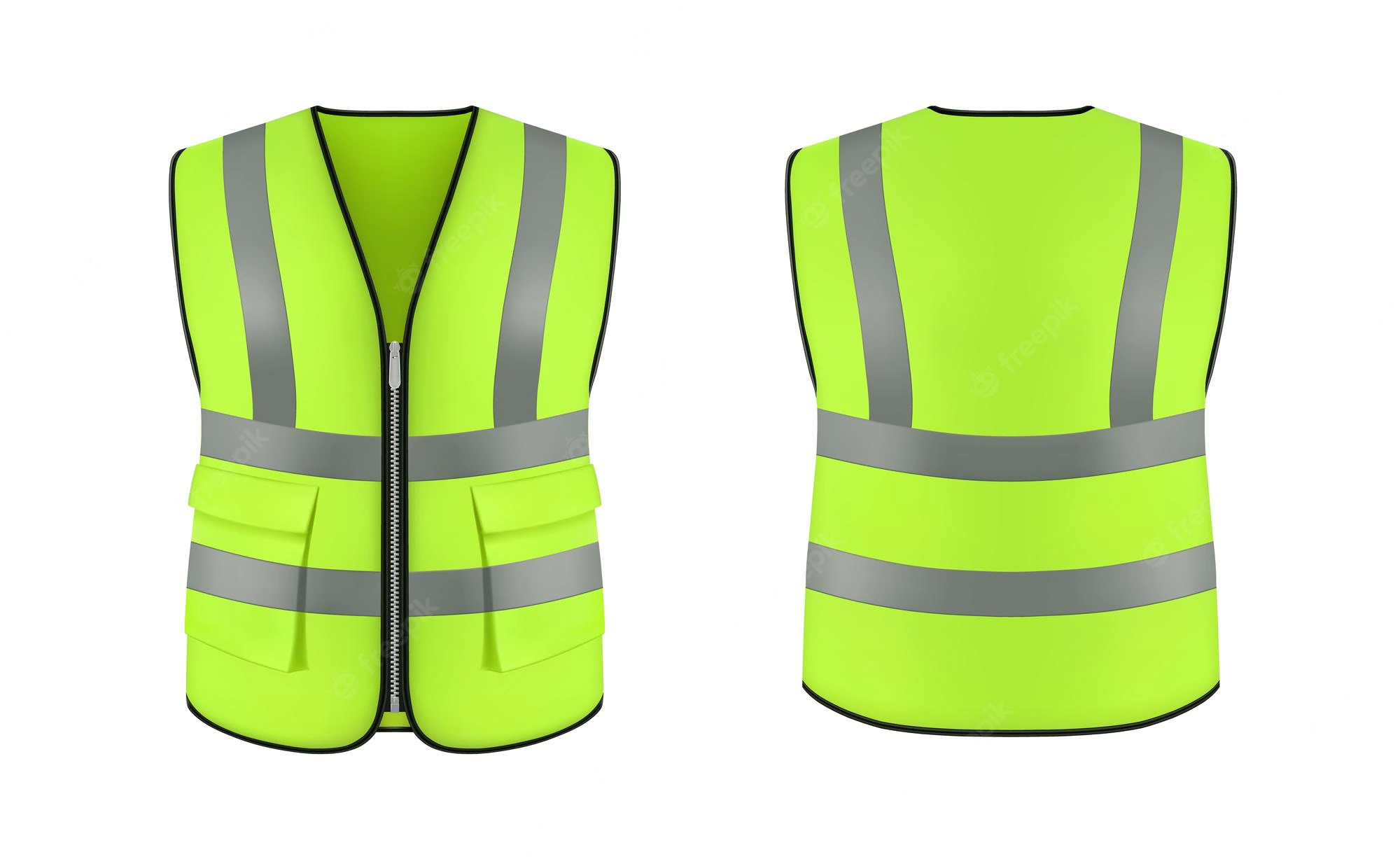 High Visibility Reflective Vest With Pockets CETECH Ghana