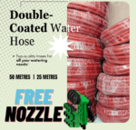 Double-Layered Water Hose With Free Nozzle