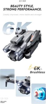 S1S 6K HD Camera, Brushless Motor Aerial Drone