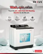 15 kg Nexus Semi-Automatic Twin Tub Washing Machine - Image 2