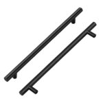 Black Round Drawer Handle F27 6.2"/155mm - Image 2