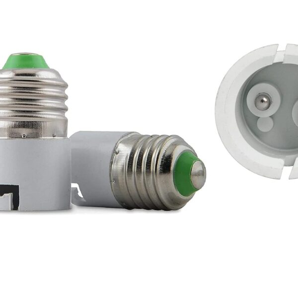 Screw Holder to Pin Lamp Holder Converter - E27 to B22