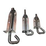 Curve Silver Handle Tower Bolt