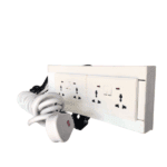 250V 4 Multi-Socket Wooden Frame Extension Box