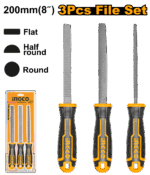 8"(200mm) Ingco Wood File 3Pcs /Set - Image 2