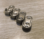 Oval Rail Wardrobe Rod Holder / Cabinet Tube Bearing - Image 2