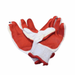Rubber Coated Palm Cotton Hand Gloves