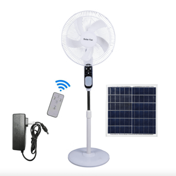 Solar Fan - Remote Control White