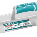 280x130mm TOTAL Plastering Trowel with 10 x 10mm Teeth and Plastic Handle