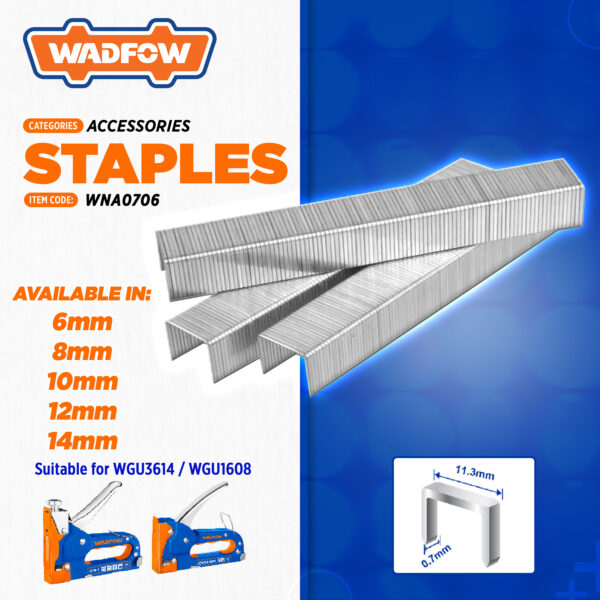 1000pcs Wadfow Staple Pins