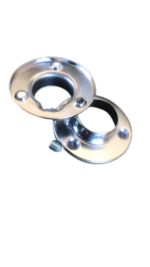 Round Wardrobe Bar Holder – Keeps your hanging rail secure for neat and organized storage - Image 2