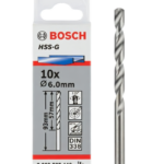 6mm BOSCH Metal Bit – Reliable drill metal bit for neat holes in steel and metal surfaces