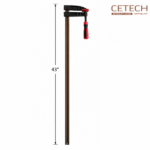 Metal F Clamp – Durable Adjustable Tool for Carpentry, Welding and Construction Projects - Image 2