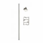 22.5” Evi High Quality Silver Towel Hanger – Modern Bathroom Towel Hanger for Washrooms - Image 2