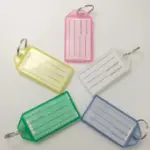 DL OFFICE Colored Key Holders – Durable Tags for Easy Sorting of Home, Office, and Locker Keys